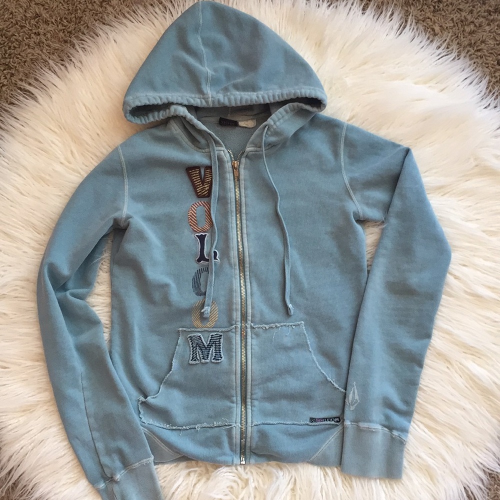 ***4 for $20* Volcom distresses hoodie jacket